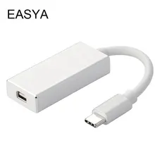 EASYA usb type-C концентратор для мини-дисплея порт Адаптер DP USB Подставка для концентратора 4 K HD мужчин и женщин для MacBook Pro 20 шт./лот