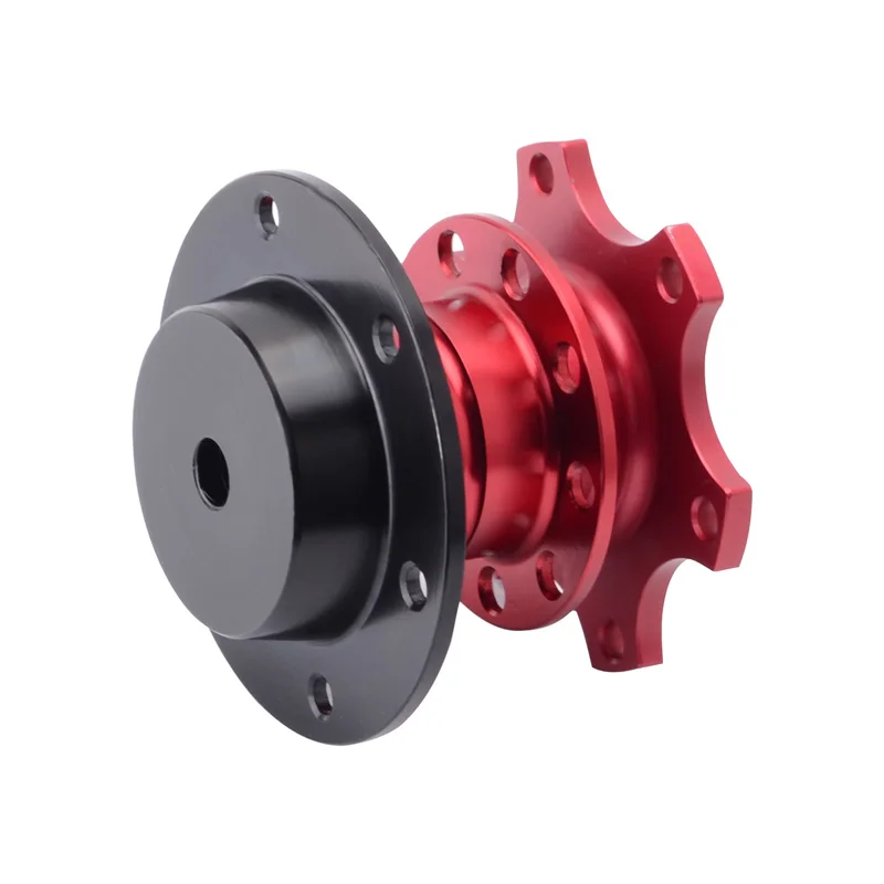 SPEEDWOW Universal volante Cubo de liberación rápida jefe Kit adaptador de cubo de rueda para cubo de volante de 6 orificios