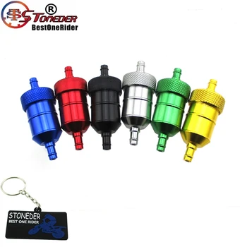 

STONEDER 1/4" 10x Aluminum Gas Fuel Filter For Lawn Mower Tractor Boat Honda Yamaha Suzuki Kawasaki Dirt Pit Bike ATV Go Kart