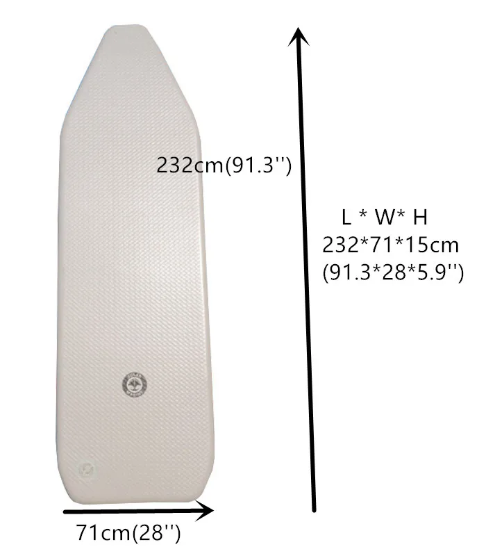 Падение стежка высокого давления воздушный коврик пол только для солнечной Морской Надувной пвх лодка каяк - Цвет: 232X71X15
