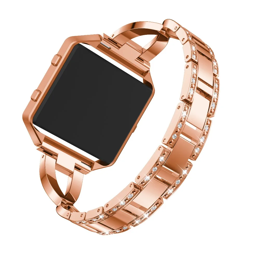 Для Fitbit Blaze полос с оправа из нержавеющей стали часы сменные ремешки аксессуар ремешки для часов Fitbit Blaze Смарт часы