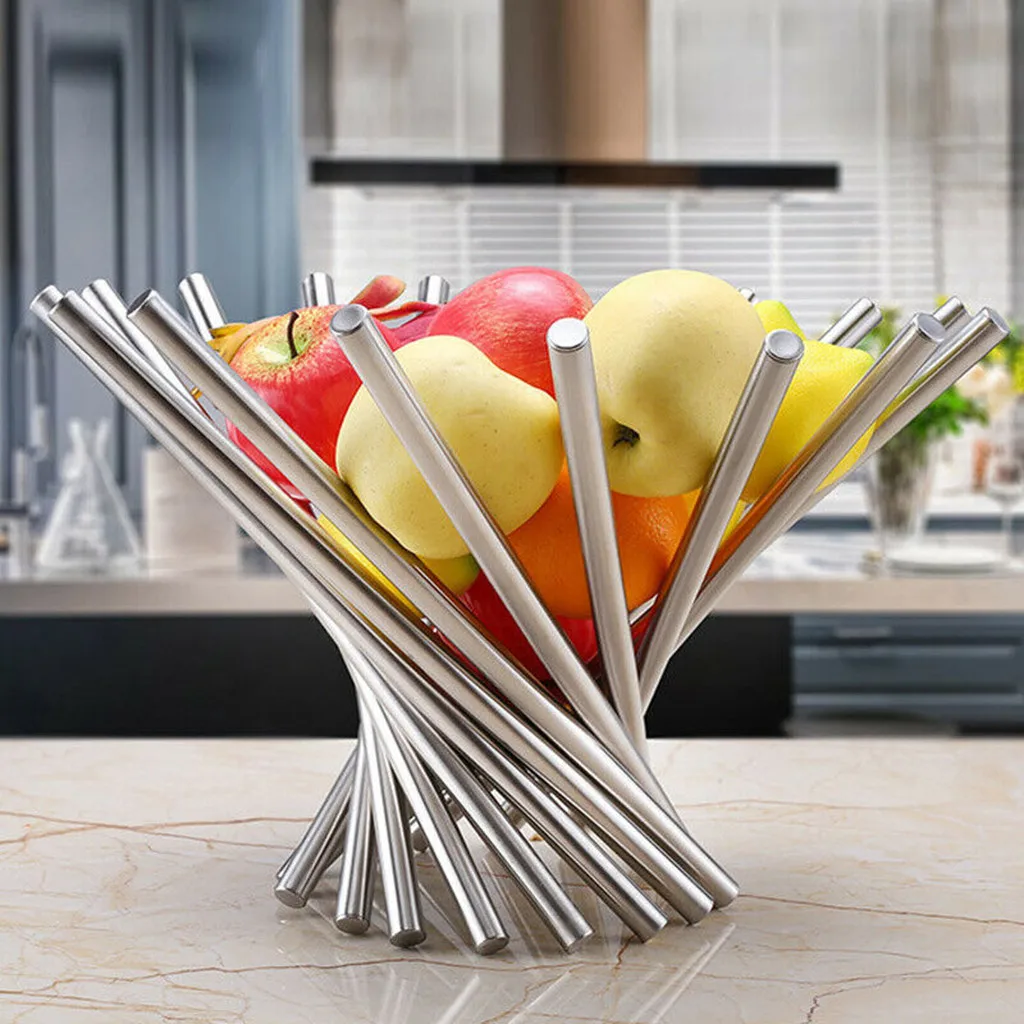 Stainless Steel Fruit Basket Creative Fashion Fruit Plate cuisine outils accessoires home decoration accessories home gadgets