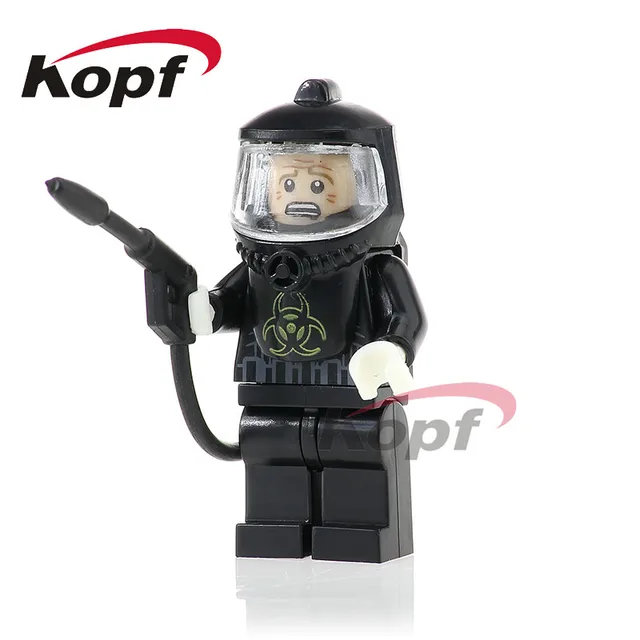 Best Price Single Sale Defensive Team Members Series Super Heroes People and Zombie Bricks Action Building Blocks Children Gift Toys PG1081