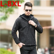 2017 new plus size 8XL 7XL 6XL Hot Sale High Quality Men’s Jackets Standard European Big Size Winter Thick Jacket Parkas zipper