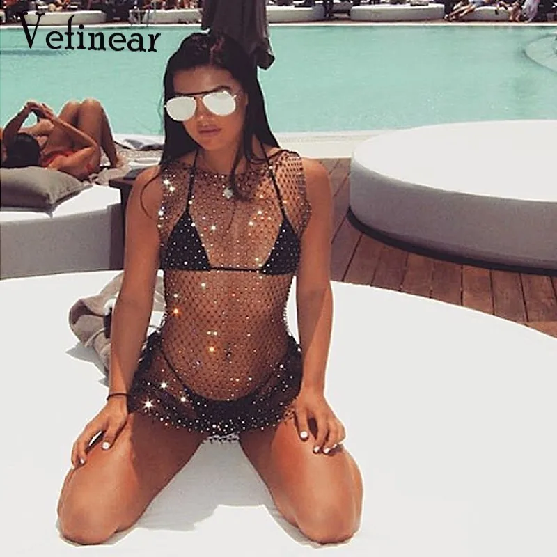 bling beach cover up