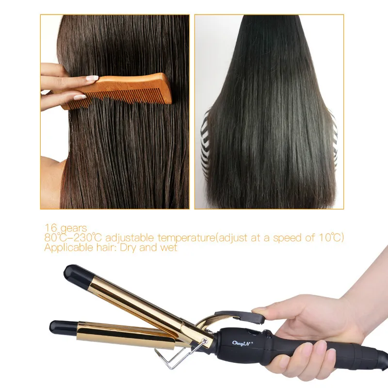 19 мм Тройные Бочки щипцы для завивки волос Керамика 110-220 В Плойка для завивки волос Ролики щипцы для завивки бигуди Стиль волос rizador de pelo