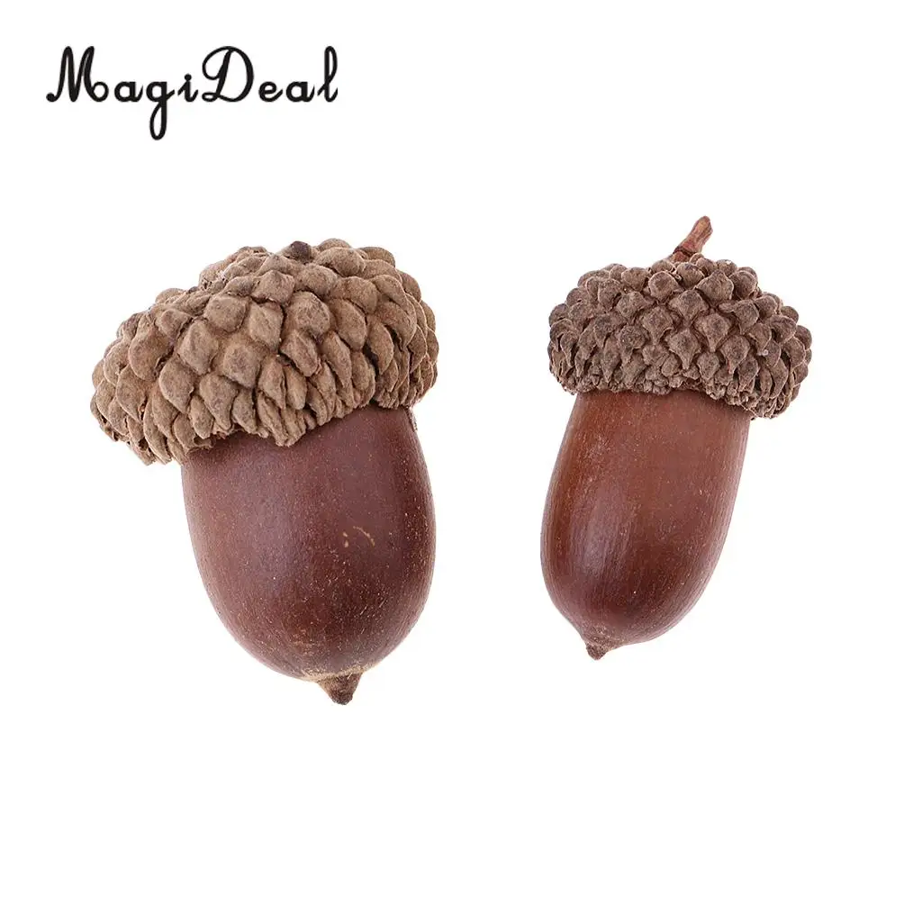 40Pcs Small Natural Pine Cones Acorns In Bulk Dried Flowers Table Ornament for Home Christmas Decoration DIY Craft