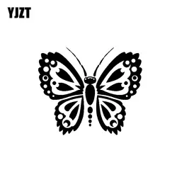 YJZT 15,5 см * 13 см красивая бабочка легкость Nifty виниловая наклейка хороший автомобиль стикер черный/серебристый C19-0866