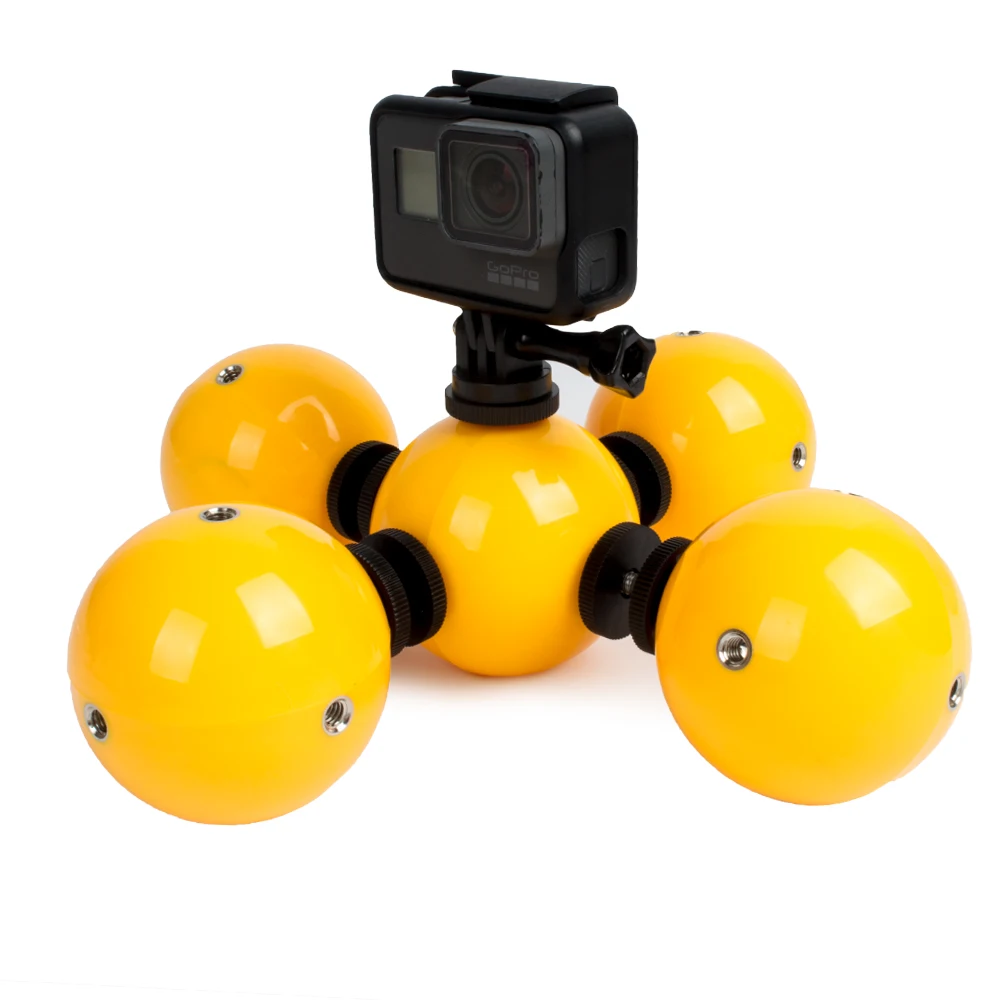 

Waterproof Action Camera Floating Ball with Adatper for GoPro Hero 5/5 Session/4/4S/3/3 S Sjcam S4000 Eken H9/H9R