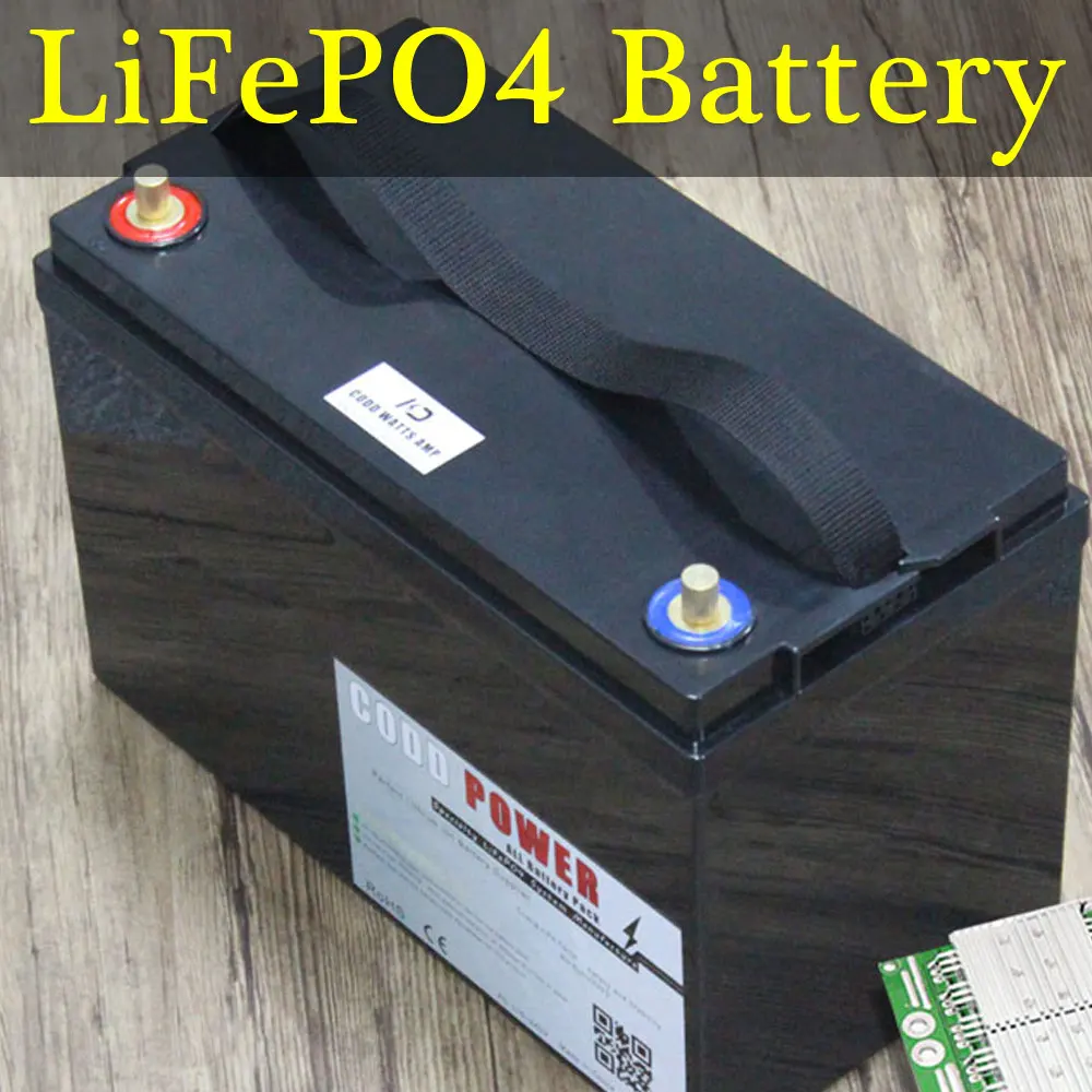 LiFePO4 аккумулятор 12 V 200AH для хранения солнечной энергии, долгий цикл, водонепроницаемый аккумулятор