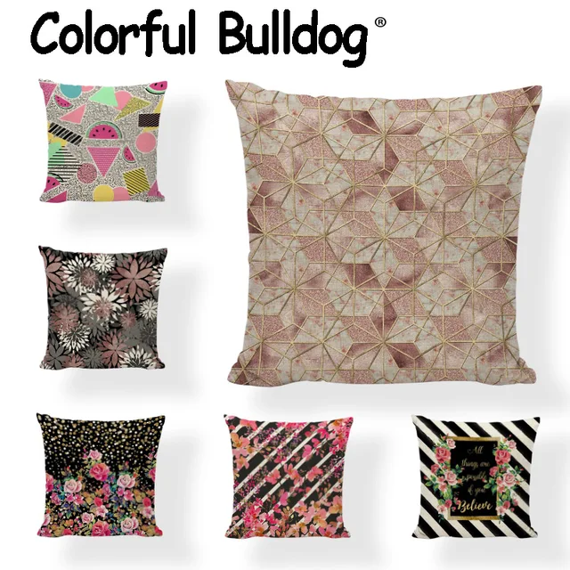 Black Beige Stripes Stitching Cushion Cover Watermelon Cactus Amazing Pillow Cover Stitching Black Beige Stripes Stitching Cushion Cover Watermelon Cactus Amazing Pillow Cover Stitching