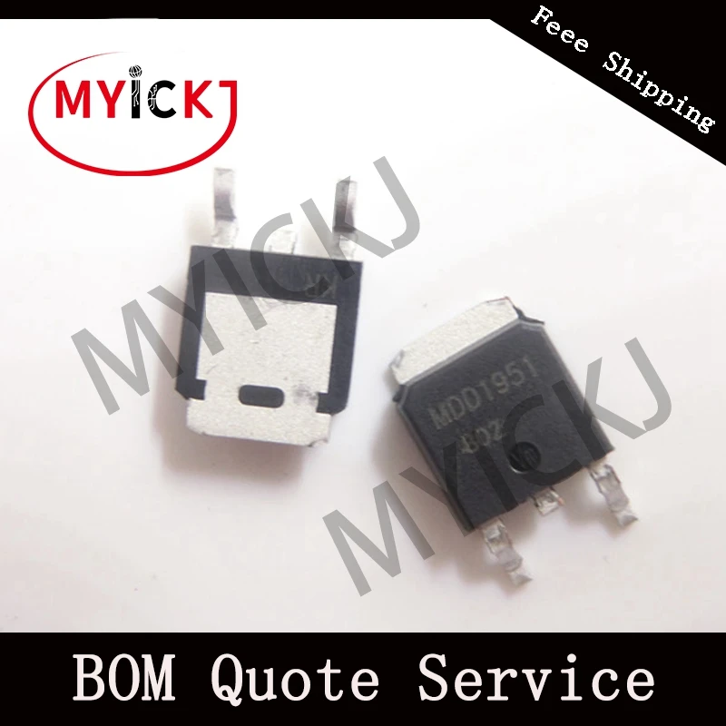 MDD1951 5 шт. к-252 микросхема один n-канальный траншеи MOSFET 60 в, 17,9а, 45,0 м (Ом)