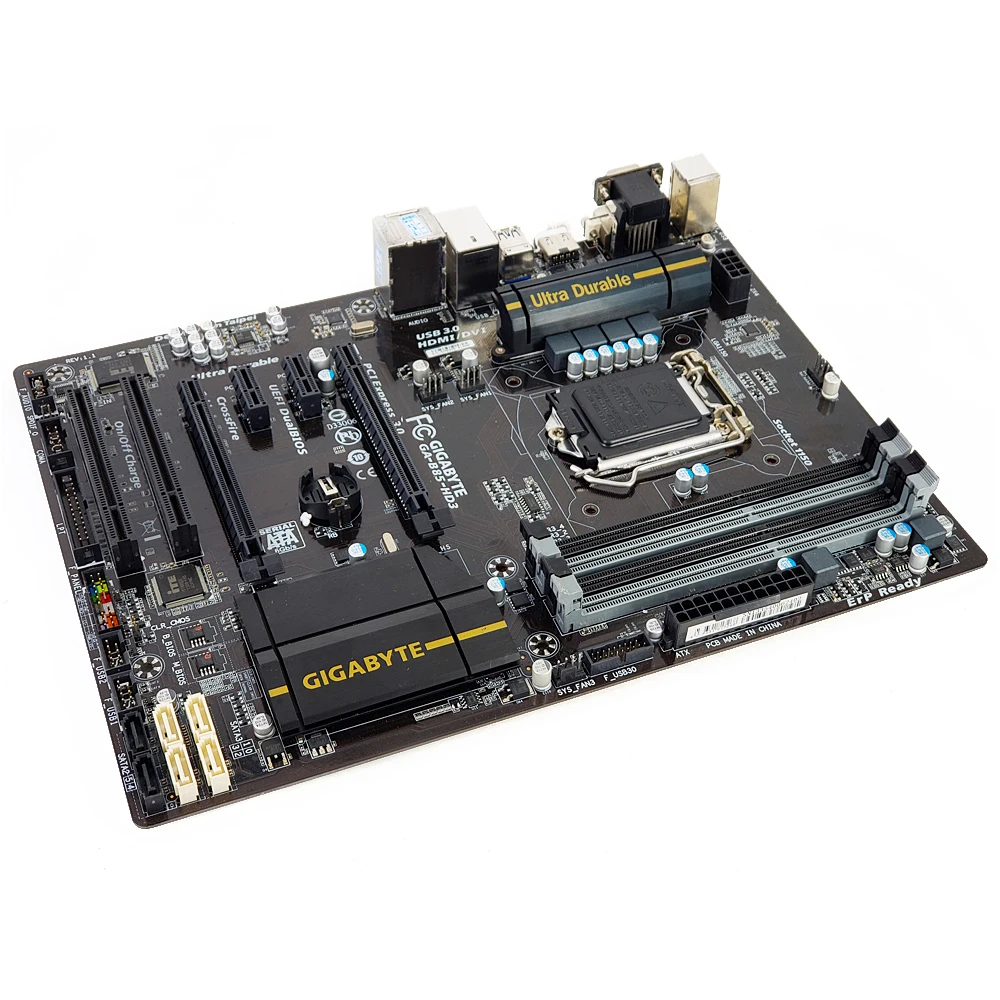 Gigabyte GA-B85-HD3 рабочего Материнская плата B85-HD3 B85 LGA 1150 i7 i5 i3/Pentium/Celeron DDR3 32G SATA3 USB3.0 VGA, HDMI, DVI HDMI блок питания ATX