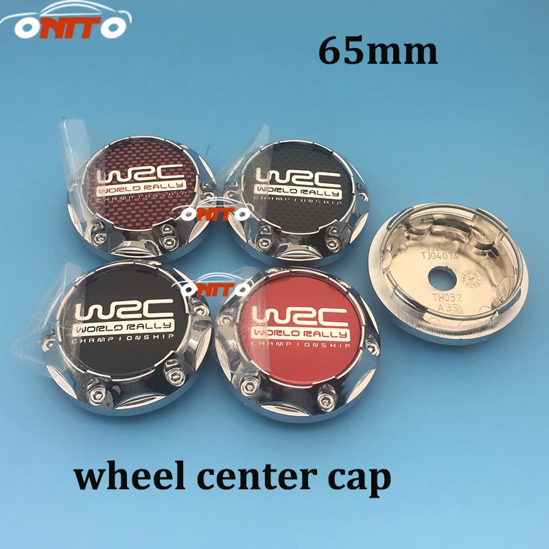

Good quality 4pcs/set 65MM Car Center Caps Badge Auto Car Wheel Hub Caps Emblem for WRC logo sliver cap Car Accessories