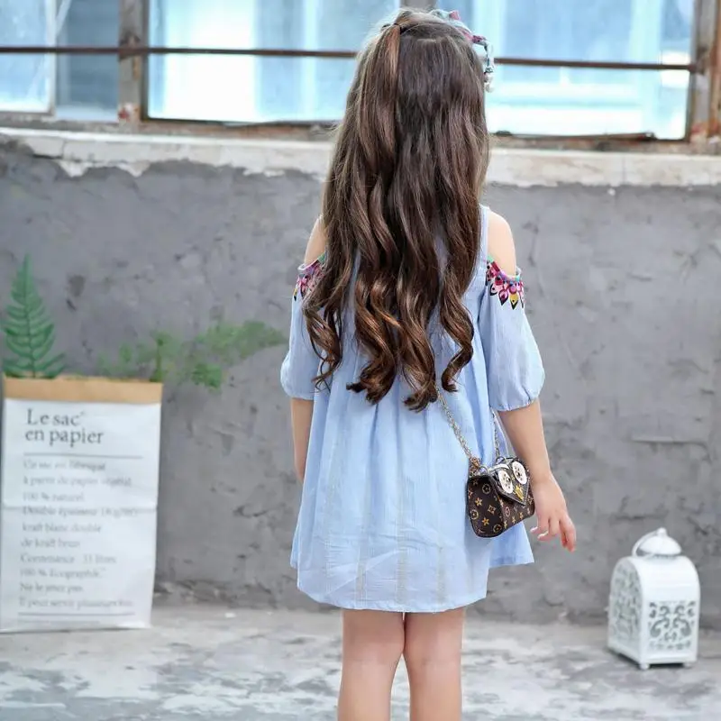 para Meninas Flor Impressos Crianças Princesa Roupas