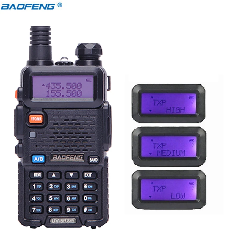 2 шт. Baofeng UV-5R 8 Вт Высокая мощность Full рация дальность 10 км двухстороннее радио двухдиапазонный UV5R портативный Cb Ham hunt радио