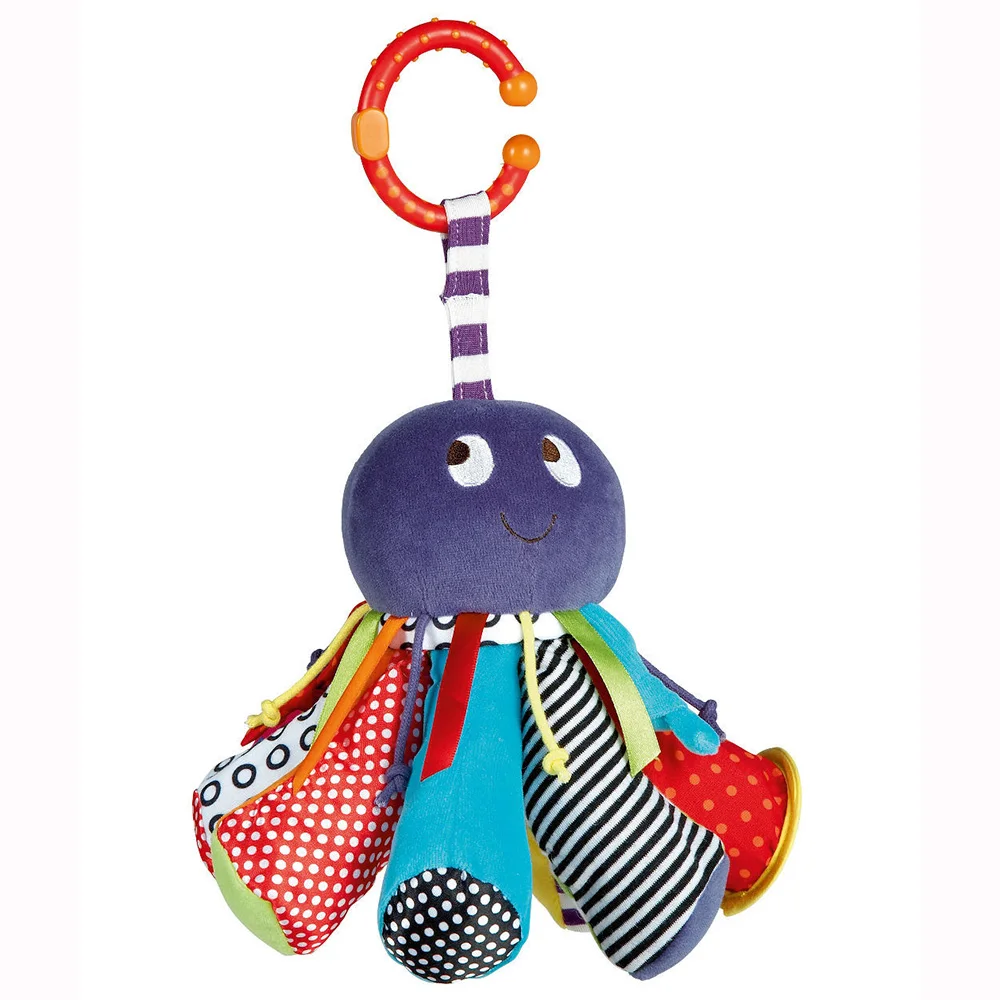 Baby Toys Kids Rattles Toys For Newborns Octopus Doll With BB Rattle