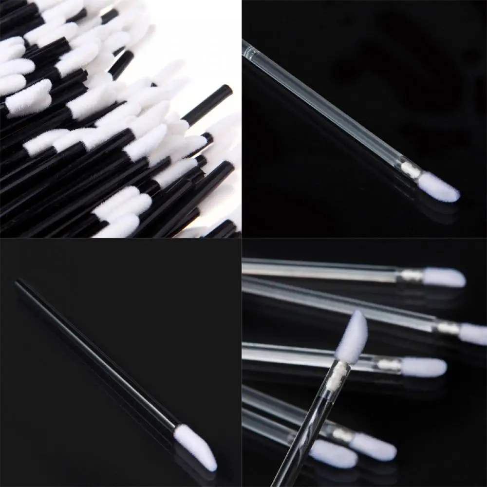 Lot 20Pcs Disposable Lip Brush MakeUp Lipstick Gloss Wands Applicator