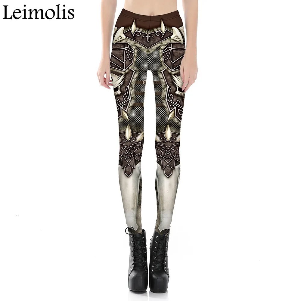 

Leimolis adventure time punk rock Harajuku black milk push up fitness sexy gothic 3d print Demon Hunter armor women leggings