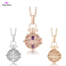 2017 New CZ 20.5mm Perfume Cage Zircon Jewelry Engelsrufer Fragrance Essential Oil Pendant Interchangeable Necklace L096