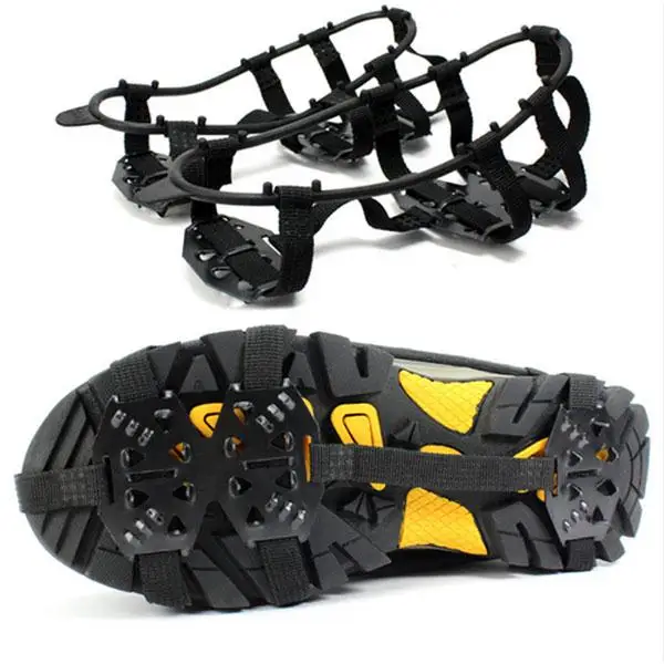 

1Pair Ice Snow Shoes Gripper Non-Slip Spikes Boots Overshoes Climbing Grip Crampon Walk Cleat