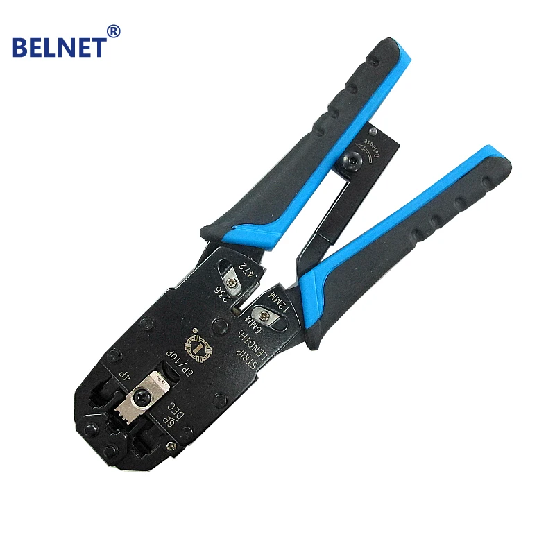 Belnet нескольких модульных сетевого кабеля обжимной инструмент плоскогубцы Провода резак для зачистки комплект RJ45 RJ12 RJ-11 опрессовки сетевой