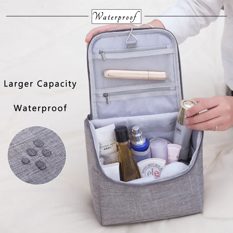 الساخن كبير قدرة السفر حقيبة مستحضرات تجميل للرجال المهنية للماء المرحاض المنظم حالة النساء الجمال حقائب مكياج