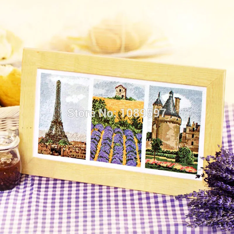 

Fishxx Cross Stitch Cross222-13 [France amorous feelings]cotton thread and cloth,water-soluble,100%accurate,11CT,embroidery