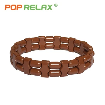 

POP RELAX new Korea tourmaline germanium bracelet ion balance physiotherapy health care fashion stone bracelets for men women