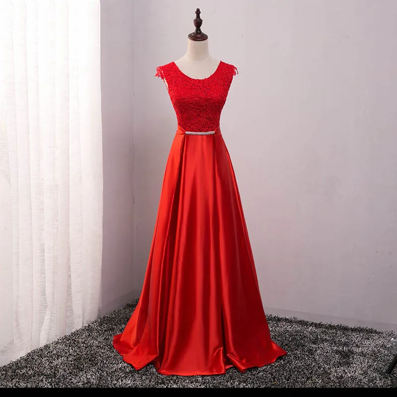 Elegant Evening Dress Long 2020 Appliques Banquet Party Dress Stunning Satin Prom Dresses Robe De Soiree vestido de festa