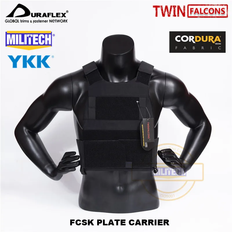 MILITECH TW FCSK Slickster BK CQC MOLLE Plate Carrier военный боевой штурмовой тактический жилет полицейский бронежилет