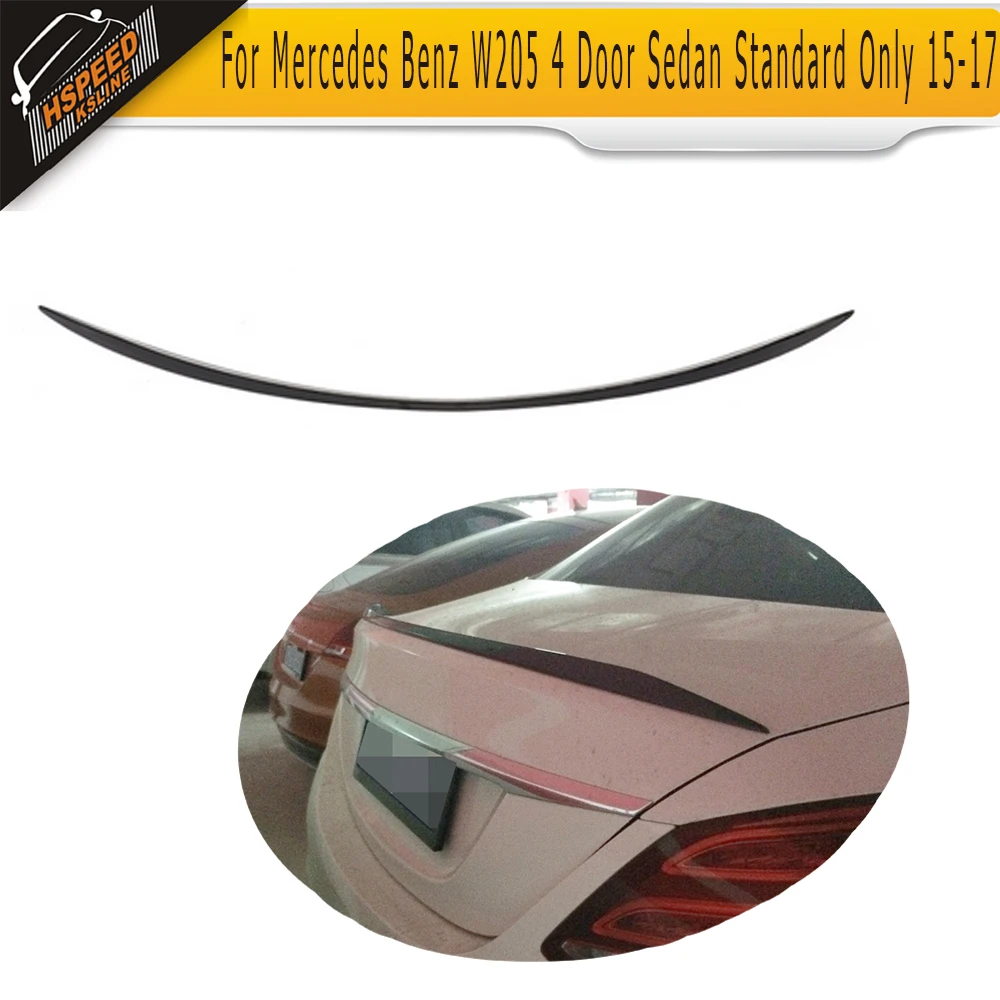Для W205 задний багажник спойлер крыло для Mercedes Benz C Class C180 C200 C250 C63 AMG 4 двери 2015 2019
