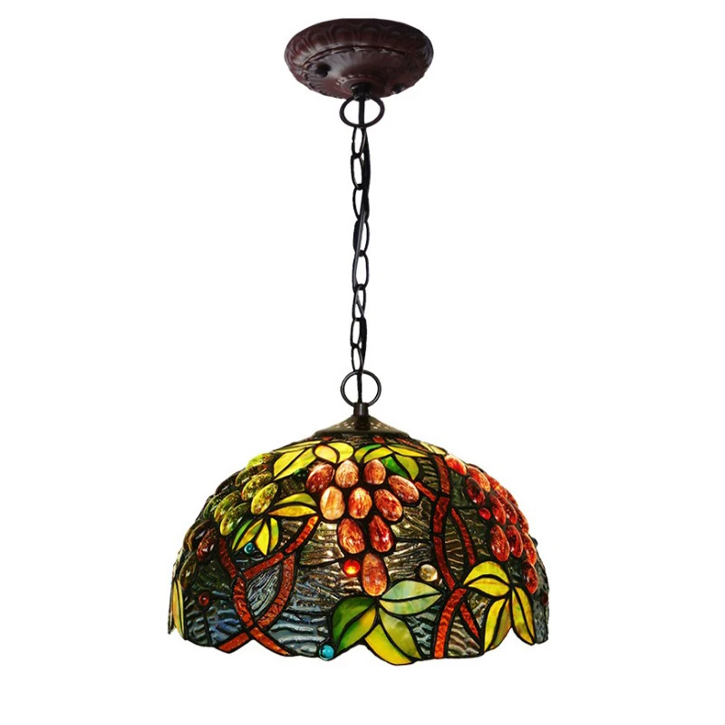 Скандинавская винтажная Витражная лампа Tiffanylamp Европейский деревенский садовый