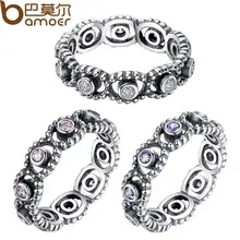HOT 925 Sterling Silver Wedding ceremony Rings With Crystal For Ladies Appropriate With Unique BA Ring equivalent Jewellery