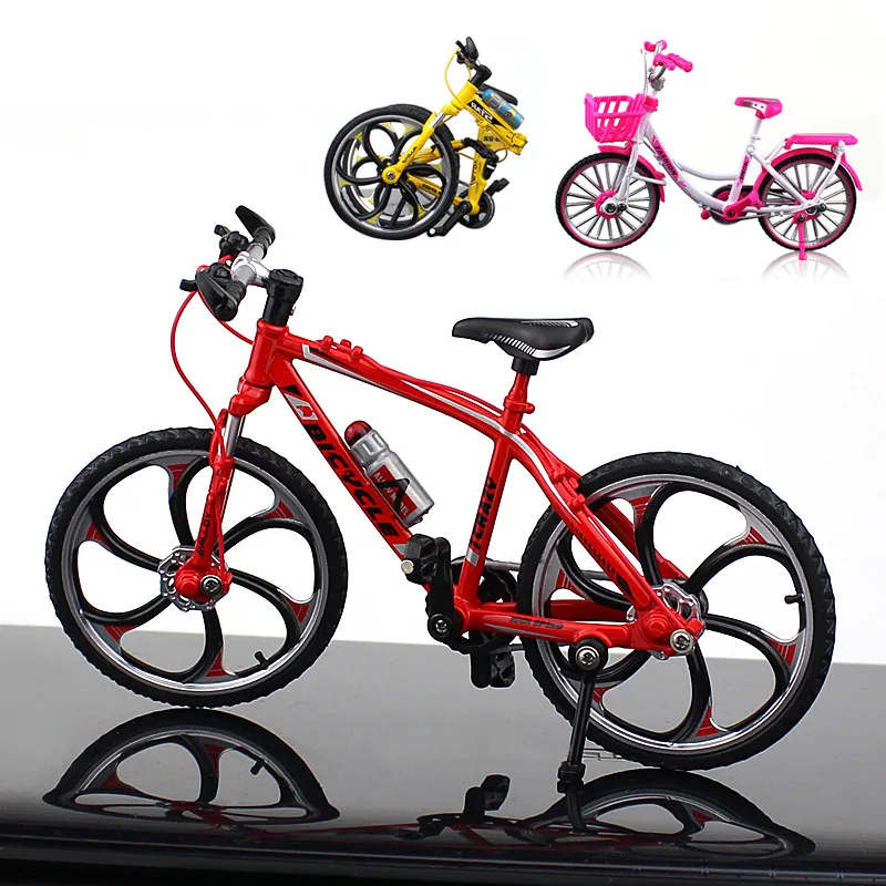 1 шт. литая под давлением металлическая модель велосипеда 1:10 масштаб город сложенный дорожный гоночный велосипед мини-велосипед для коллекции друг подарок детям