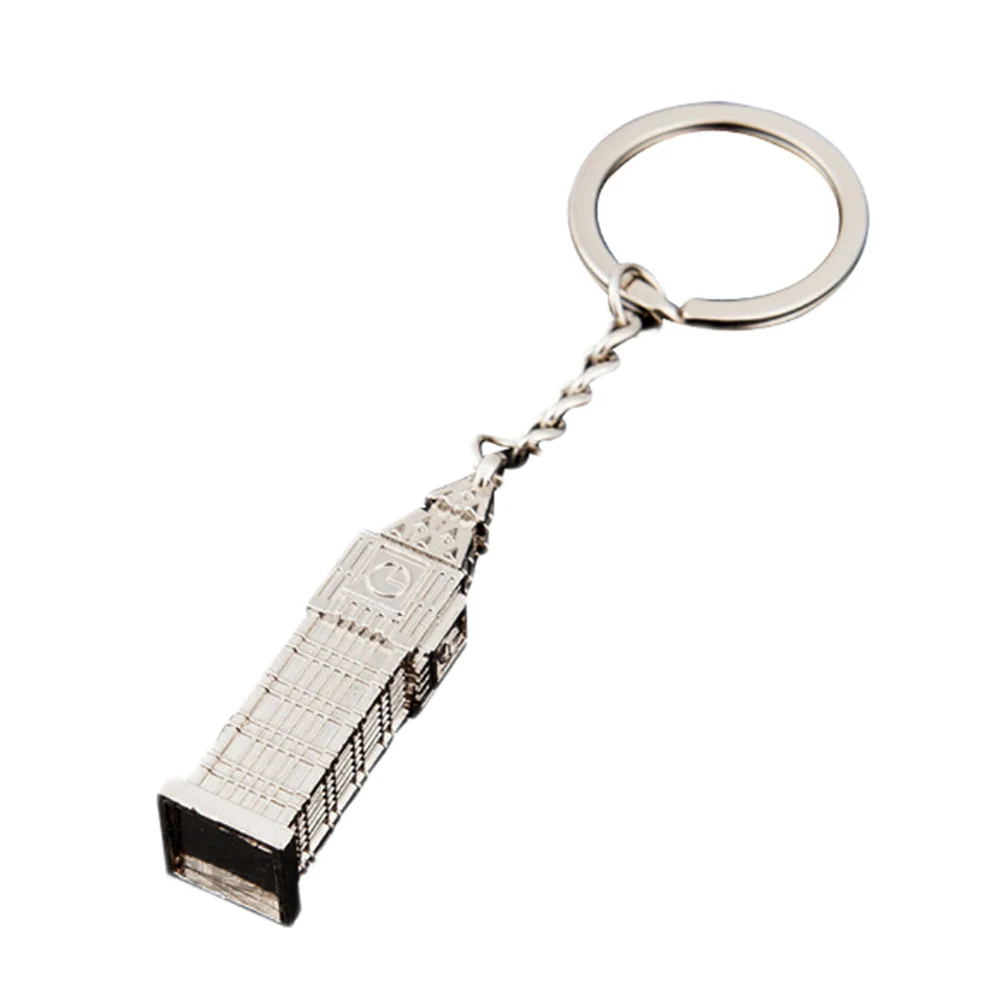 1PC Keychain big ben 3D clock Pendants DIY Men Jewelry Car Key Chain