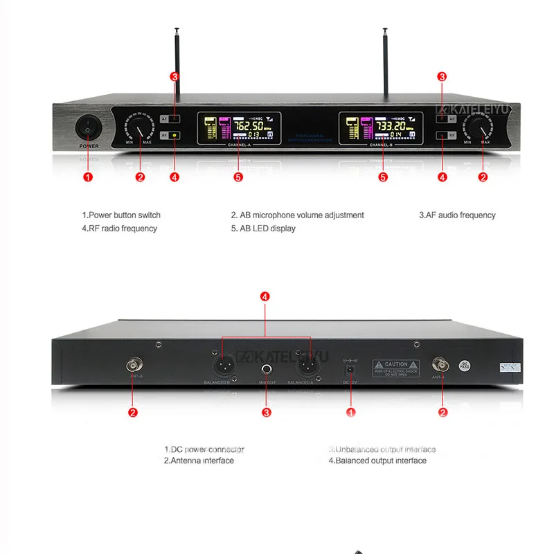 المهنية UHF 2 قناة لاسلكية مؤتمر معقوفة ميكروفون نظام مرحلة Performnce سماعة يده ميكروفون المهنية UHF 2 قناة لاسلكية مؤتمر معقوفة ميكروفون نظام مرحلة Performnce سماعة يده ميكروفون