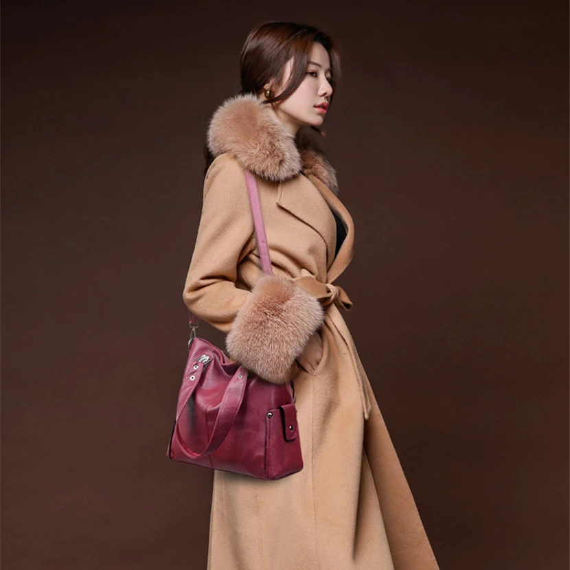 Koop Luxe Merk Vrouwen Lederen Handtassen Mode Dames Handtassen Designer Grote Schouder Crossbody Tassen voor Vrouwen Bolsa Feminina 2019