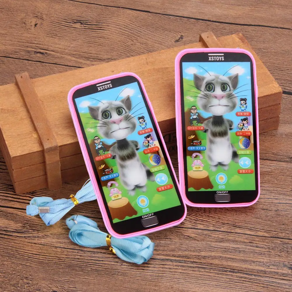 Развивающий детский телефон игрушка симулятор музыкальный телефон сенсорный экран детская игрушка электронное обучение китайский язык детский подарок