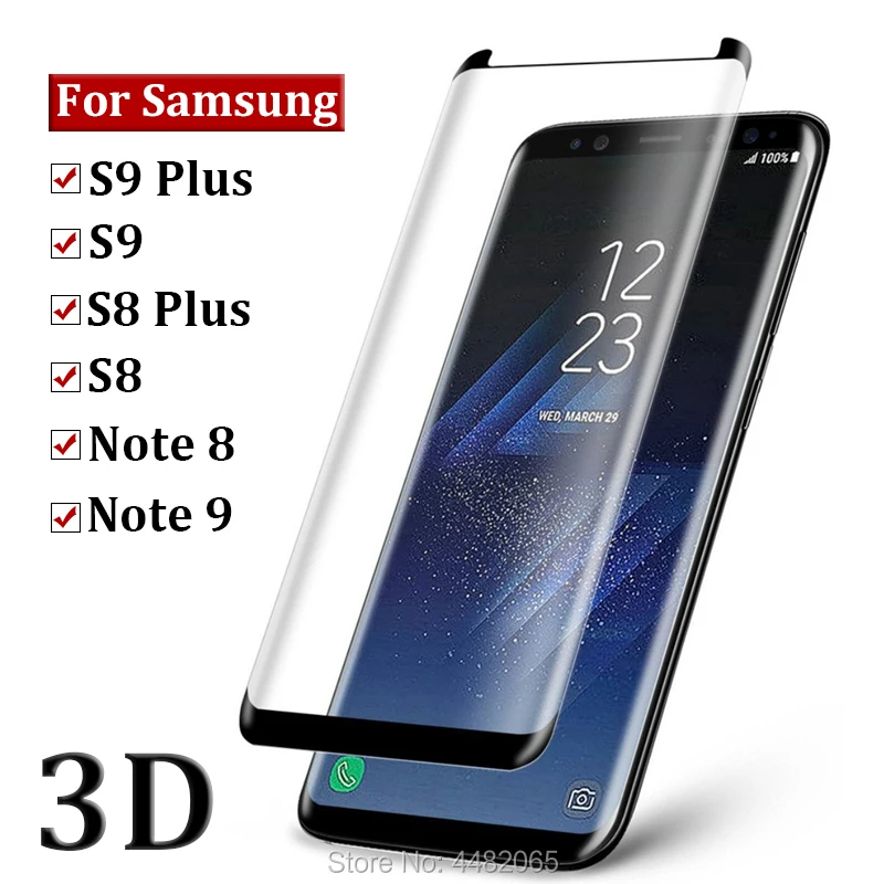 Защитное 3D стекло для samsung galaxy s8 plus note 9 8 s9 защитное 9s s s9plus закаленное экрана note9 note8
