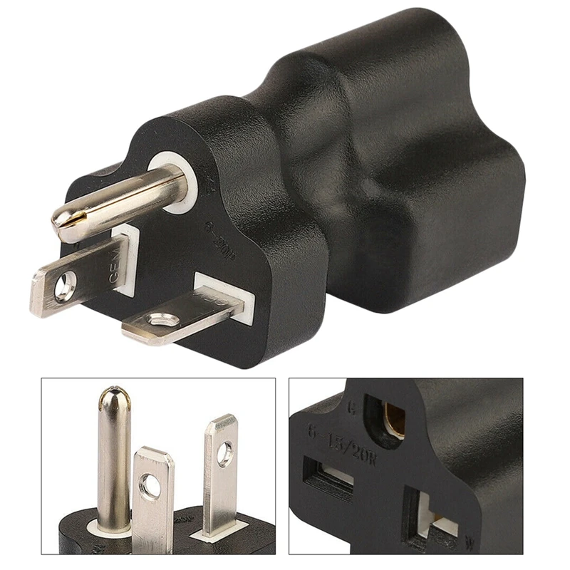 Pa 0202 250V Nema 6 20P папа 15R/20R Женский адаптер 20 A до 15A T Blade конвертер Us Plug|Адаптеры AC/DC| |