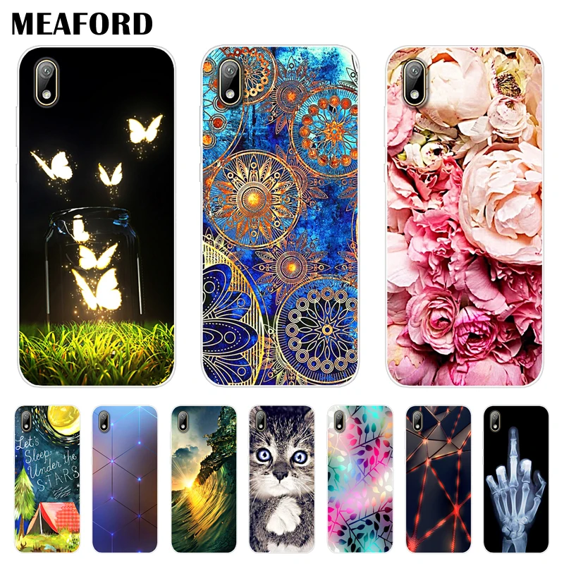 

For Huawei Y5 2019 Case cover 5.71'' Painted Soft TPU Silicone Cover For Huawei Honor 8S 8 S KSE-LX9 Phone Back Cases Y 5 2019