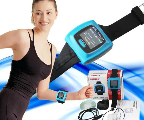 New Wearable Pulse Oximeter CMS50FW Wrist Pulse Oxygen SPO2 Monitor USB Bluetooth Wireless function Software for PC