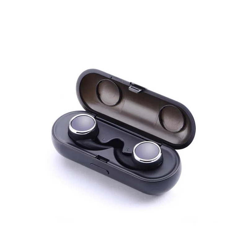 

Dual Ear Wireless Bluetooth 4.1 Invisible Headset Mini Earbug Running Sports Music Handsfree Earphone for Phone LKHE-R160