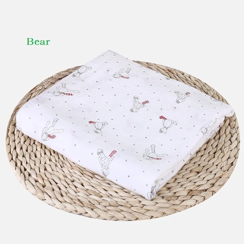 Новая детская муслиновая пеленка для предотвращения загрязнения подушка для купания младенцев Полотенце-пеленка одеяло s многофункциональный дизайн функции Baby wrap - Цвет: 14