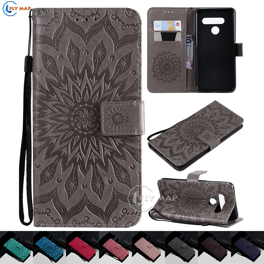 Case Cover for LG V50 ThinQ V450PM 5G Wallet Flip Phone PU Leather V 50 V500N LM-V500N V500XM LM-V500XM Silicone Box | Мобильные