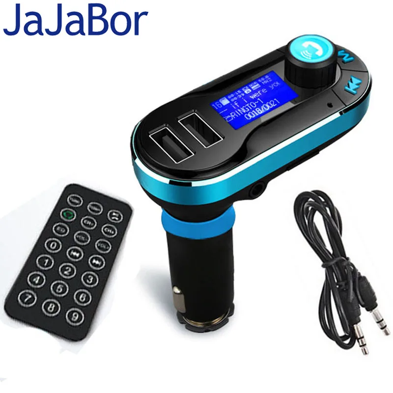 Prix pour JaJaBor Bluetooth Transmetteur FM Mains Libres Voiture Kit Double USB LCD Affichage De Voiture Chargeur USB MP3 Microphone pour IPhone Smarpthones Prix pour JaJaBor Bluetooth Transmetteur FM Mains Libres Voiture Kit Double USB LCD Affichage De Voiture Chargeur USB MP3 Microphone pour IPhone Smarpthones