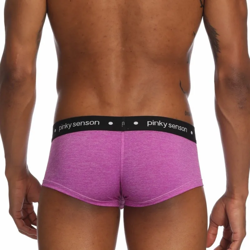 Pinky Senson Мужское нижнее белье; трусы-боксеры Супер тонкий нейлон Cuecas Boxer Homme Boxershorts мужские трусы подарок для мужчин S22BO