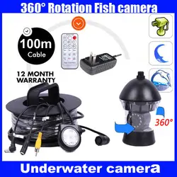 1/3 SONY CCD 600TVL видеонаблюдения подводной охоты Камера Рыболокаторы 100 м кабель вращаться на 360 градусов дистанционного Управление с Мощность