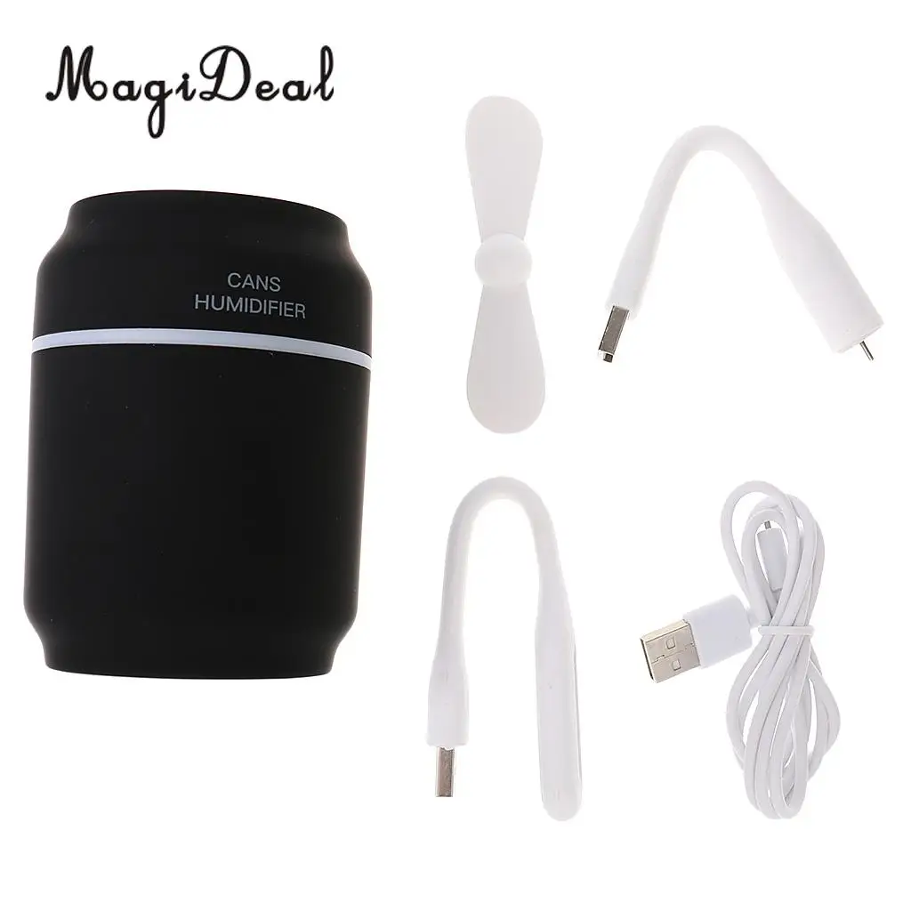 MagiDeal Small Personal Humidifier Essential Oil Aromatherapy Diffuser Black